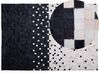 Vloerkleed patchwork zwart/beige 160 x 230 cm ERFELEK_714304