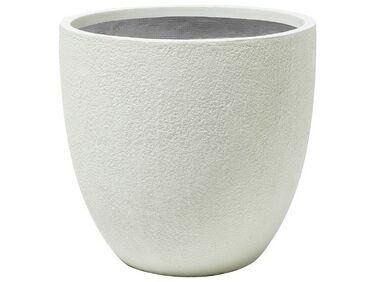 Vaso per piante bianco sporco 55 x 55 x 53 cm KANNIA