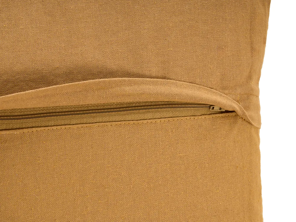 Zestaw 2 poduszek dekoracyjnych GOPI 30 x 50 cm Juta Jasnobrązowy Wzór geometryczny_1124918