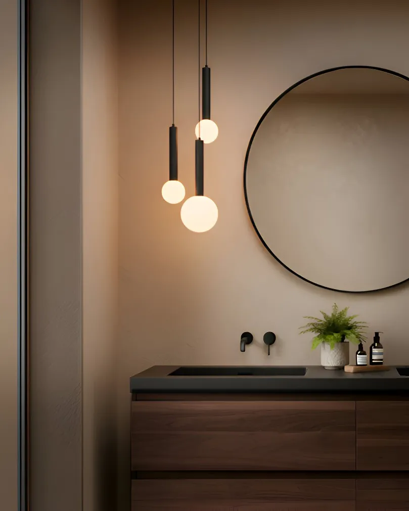 Pendant Lamp BOUES Metal Black