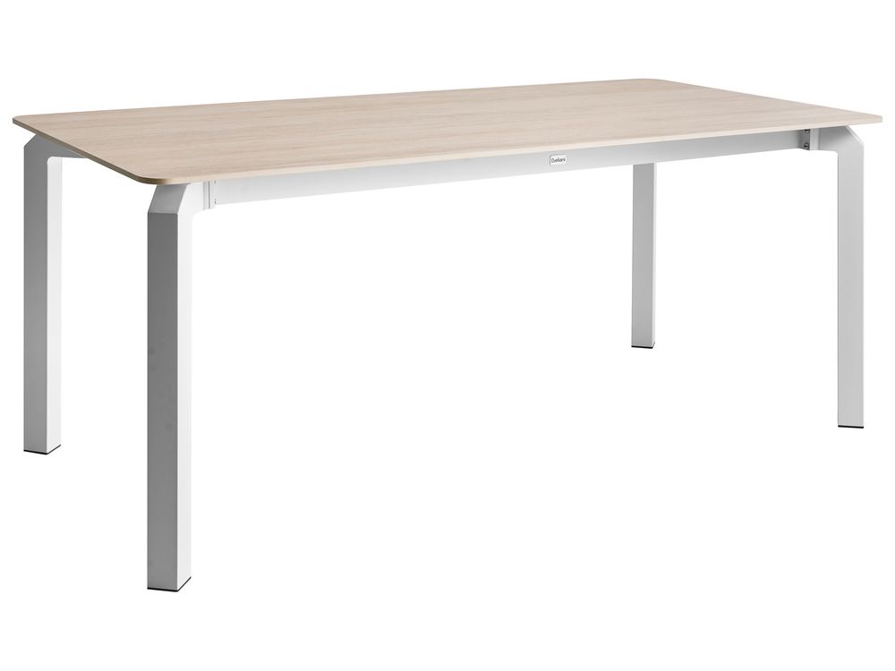 Garden Dining Table FELETTO 180 cm 90 cm Stone Travertine Effect