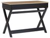 2 Drawer Home Office Desk 103 x 50 cm Black with Light Wood EKART_785260