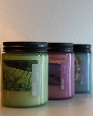BBTO 3 Candele Profumate Alla Lavanda In Vasetto Di Vetro - Cera Di Soia, Regalo Ringraziamento Donna "Dankeschön Schön, Dass Es Dich Gibt"