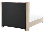 Bed Velvet LUBBON 180 x 200 cm (EU Super King) Beige_772919