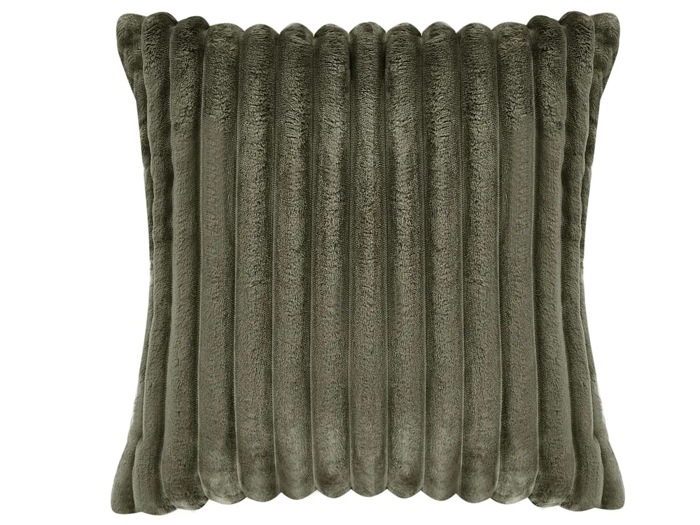Corner Sofa Bed 3 Seater ABACKA with Storage Corduroy Green Right Hand_959988