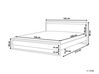 Wooden EU King Size Bed White GIULIA_743784