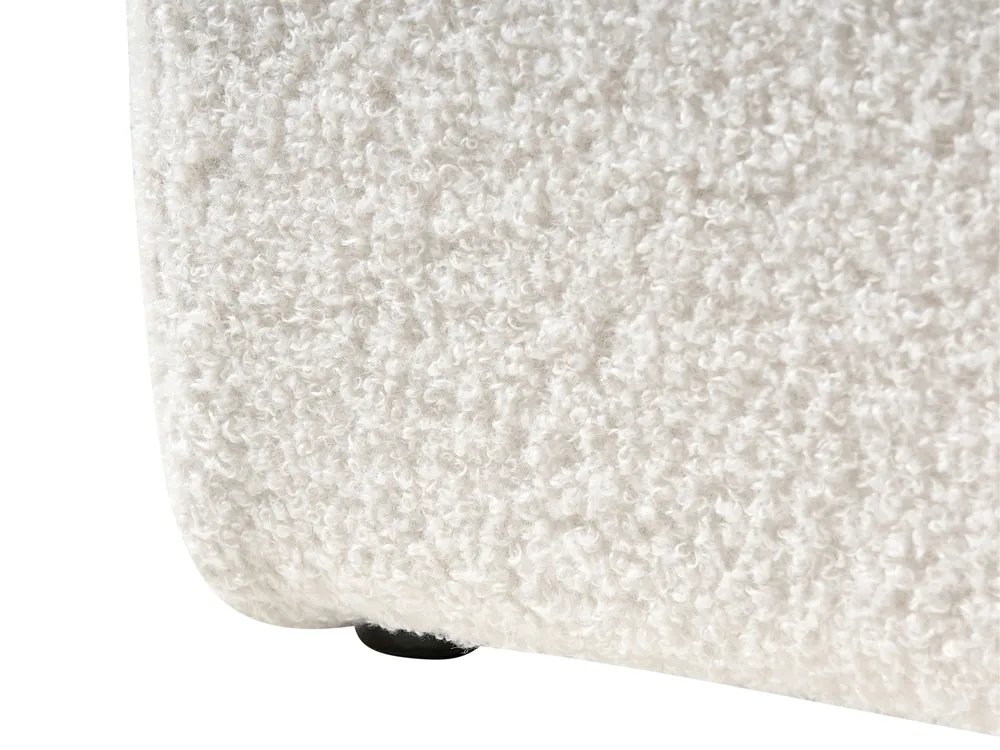 Ottoman Bed without Headboard DINAN Boucle Off-White 160 x 200 cm (EU King Size)_1028960