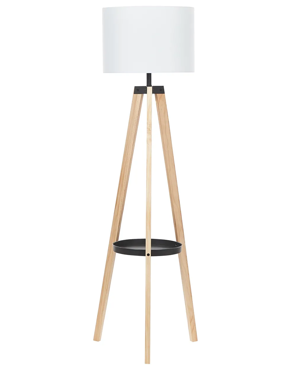 Lampa podłogowa BLUFF Drewno sosnowe Biały