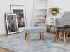 Velvet Footstool Grey TAKOMA_870297