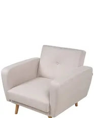 Armchair FLORLI Fabric Light Beige_905866