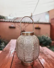 Lampion LANTAU 30 cm Metal Złoty_920320