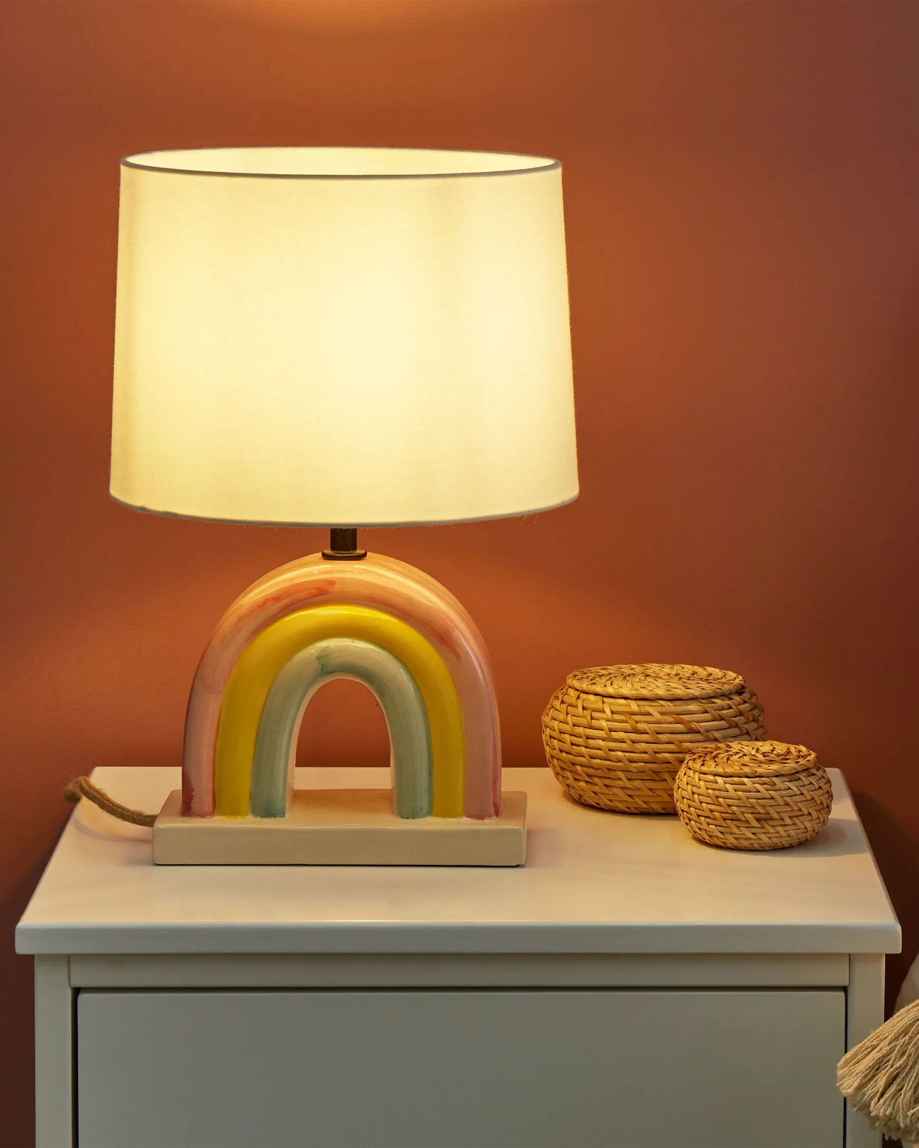 Table Lamp TITNA Ceramic Multicolour_891533