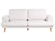 Living Room Set 4 Seater KILDAL Fabric Light Beige_1058560