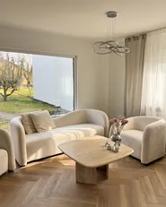 Living Room Set 5 Seater VELTADA Velvet Off-White_1063073