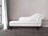 Chaiselongue Kunstleder weiss glänzend rechtsseitig NIMES_697463