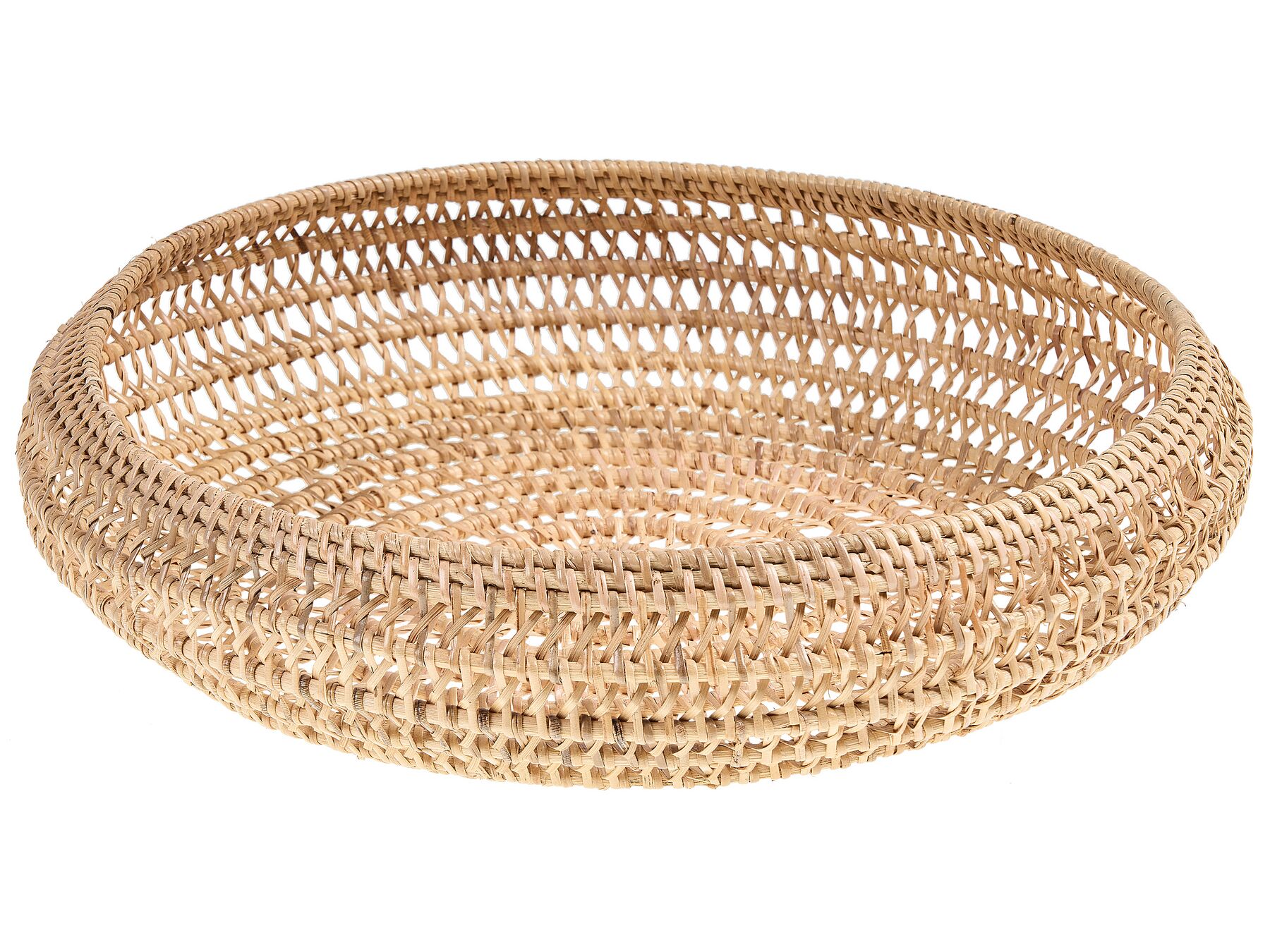 Dekoschale Rattan naturfarben ⌀ 36 cm INDRAGIRI_850466