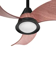 Ceiling Fan with Light HAINES with Remote LED Black_1133362