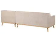 Corner Sofa 3 Seater SIMOS Chenille Beige Left Hand_927930
