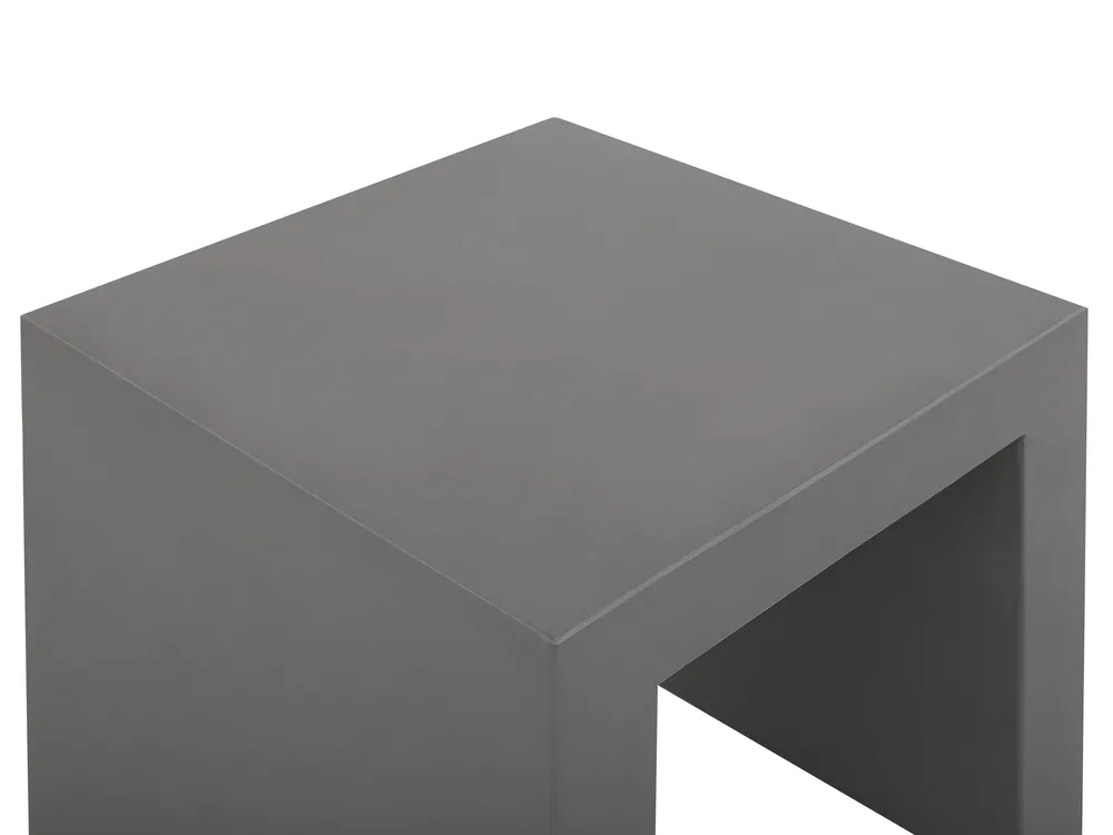 Garden Dining Set with Stools 6 Seater TARANTO Concrete Grey_775829