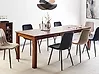 Mesa de comedor extensible MADURA Fresno oscuro 160/240 cm 90 cm
