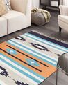 Bavlnený kelímový koberec 140 x 200 cm viacfarebný NORATUS_869422