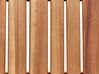 Conjunto de jardín 4 plazas de madera de acacia clara con sombrilla (12 opciones) AGELLO_923495