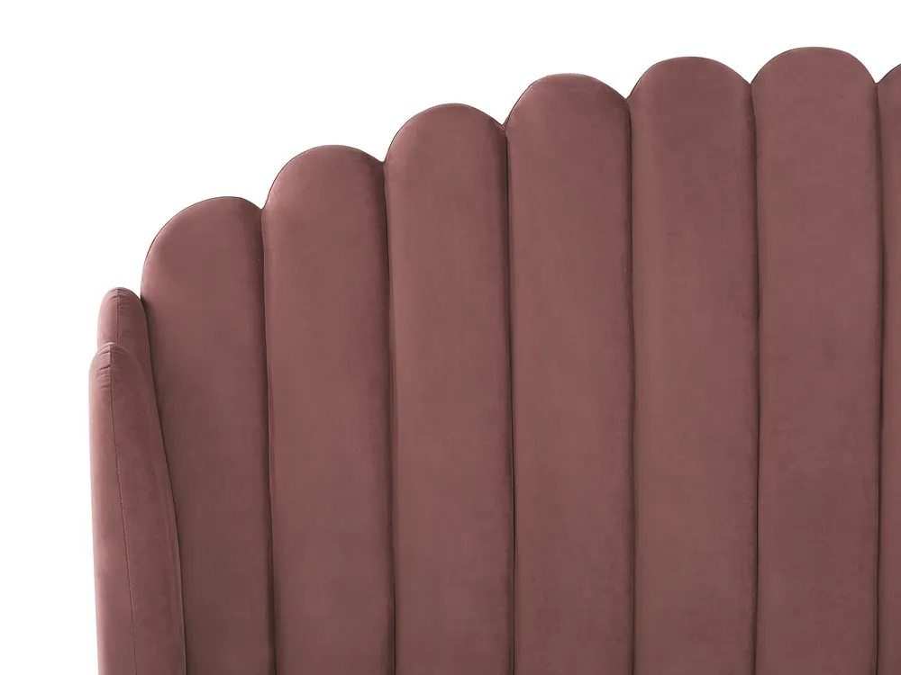 Bed Velvet AMBILLOU 160 x 200 cm (EU King Size) Pink_819216
