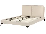Lit avec sommier Bouclé MELLE 140 x 200 cm Beige_882569