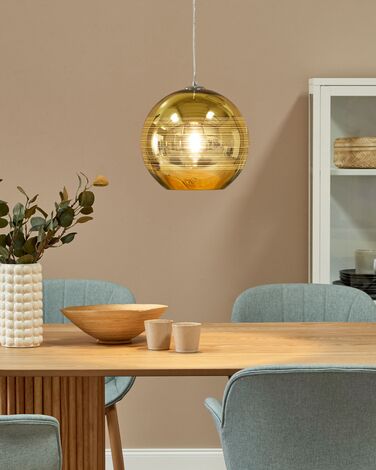 Glass Pendant Lamp Gold ASARO