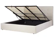 Ottoman Bed LORIENT Fabric Beige 180 x 200 cm (EU Super King)_901812
