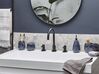 Ceramic 6-Piece Bathroom Accessories Set Blue ANTUCO_788703