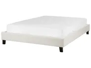 Bed without Headboard Fabric ROANNE 140 x 200 cm (EU Double) Light Beige_902954
