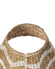 Osłonka pod choinkę HIVER 43 cm Trawa morska Biały_1011192
