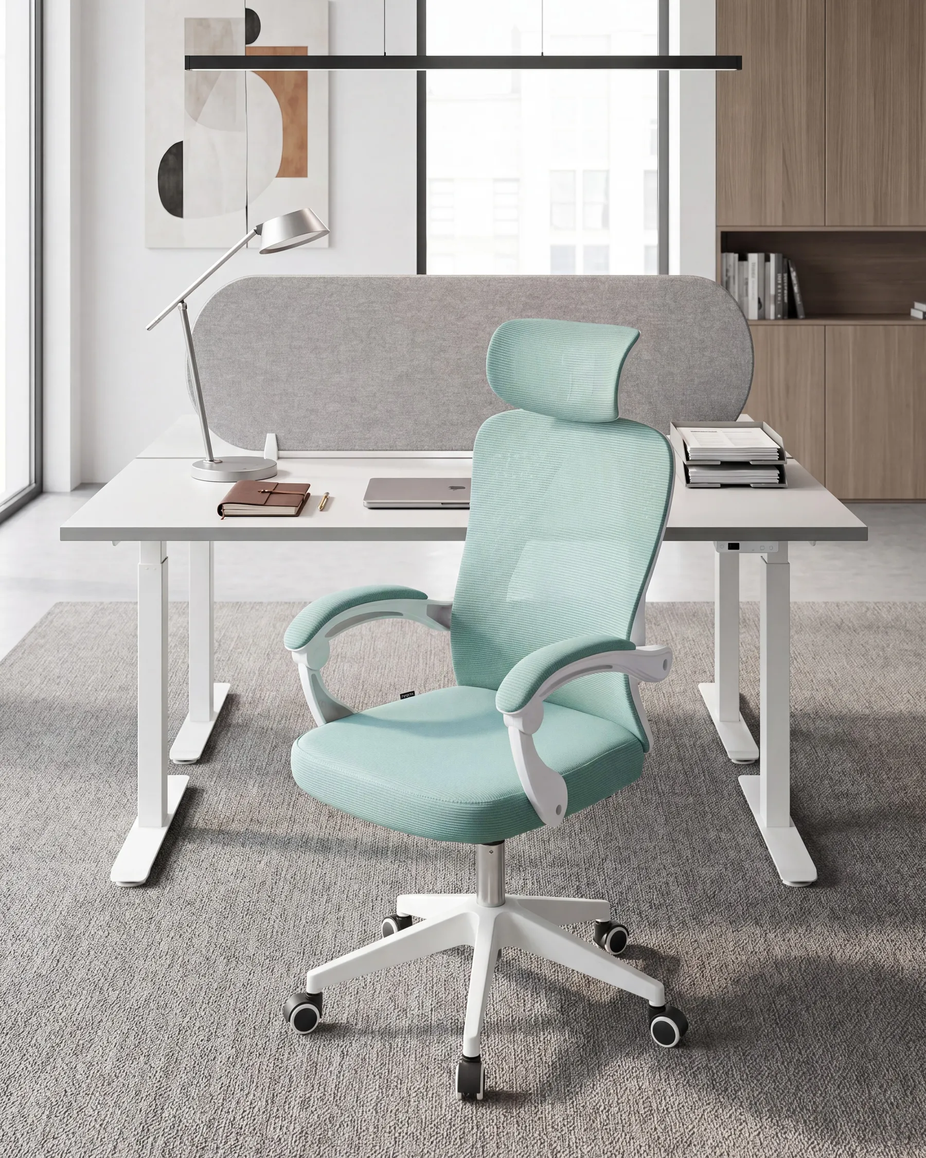 Sedia da ufficio SERANEV Verde menta_1093662
