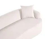 Sofa AMAL mit Ottomane Stoff Hellbeige_1145817