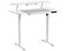 Biurko regulowane elektrycznie WILBANKS 120 cm 60 cm Z portem USB Biały