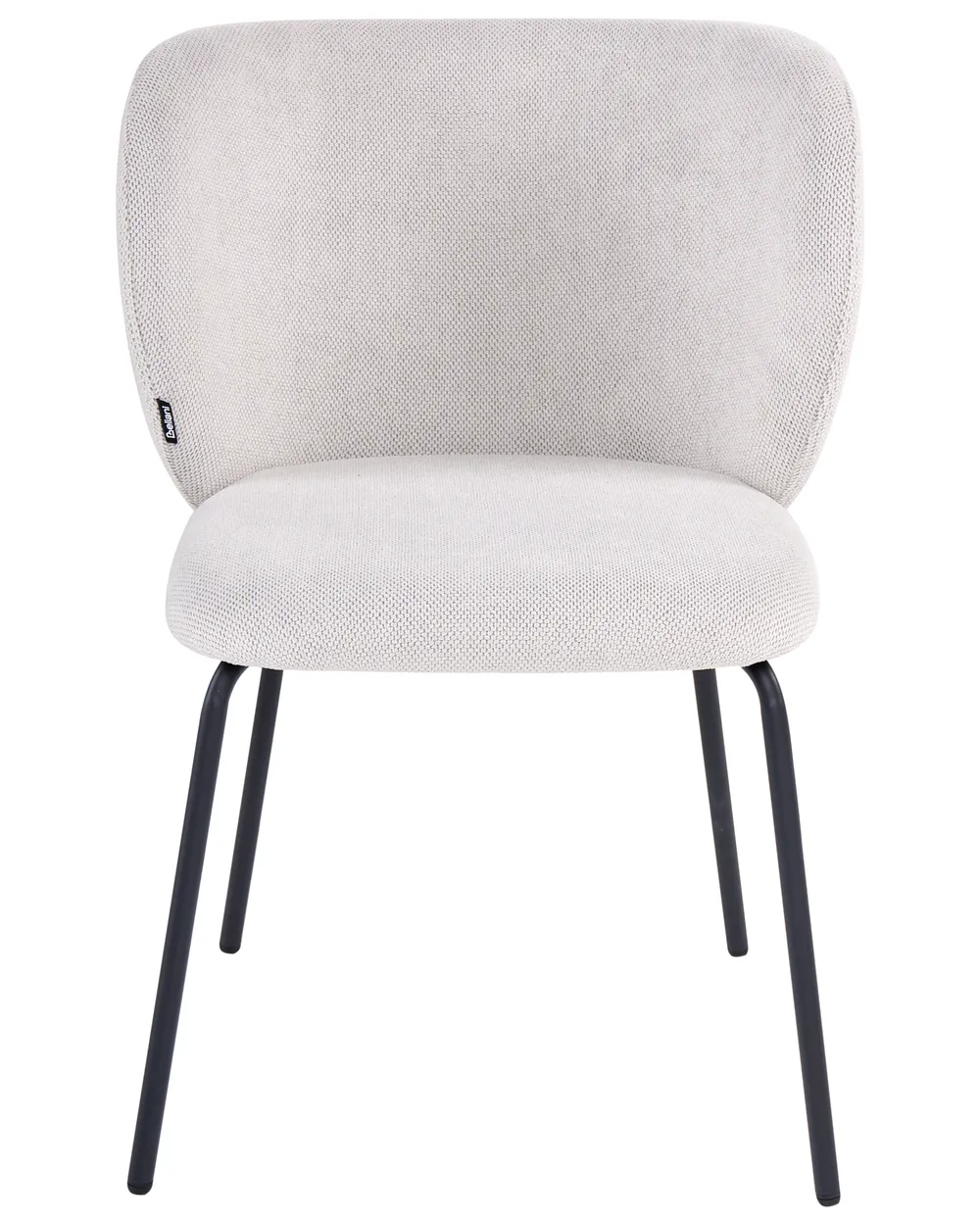 Set of 2 Dining Chairs CALERA Fabric Off-White_1055185
