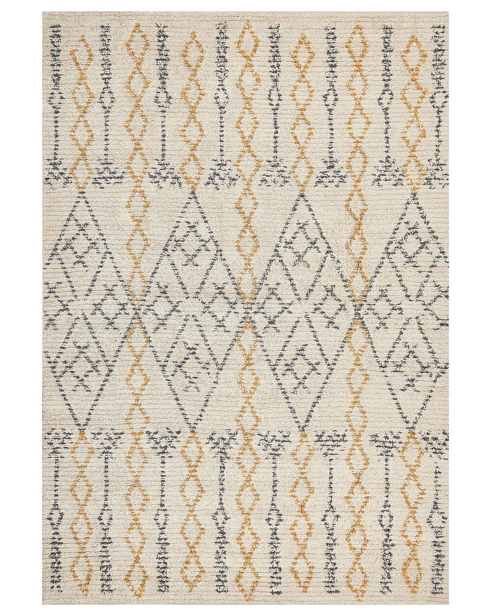 Dywan KADAPA Beżowy 160 x 230 cm Bawełna