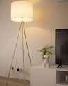 Golvlampa guld/vit VISTULA_856459