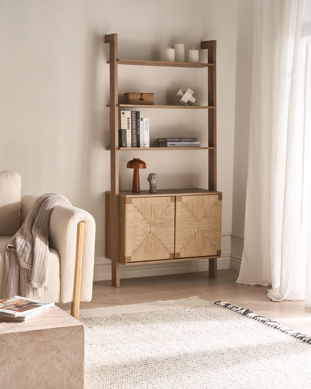 Estante BONDI 181 cm Castanho claro