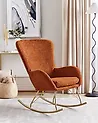 Rocking Chair ANASET Boucle Orange