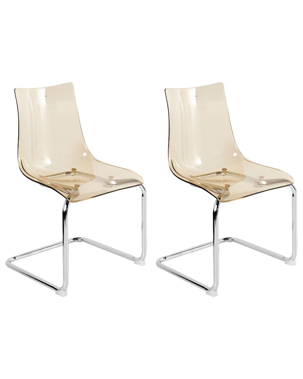 Lot de 2 chaises de salle à manger MARSHALL Orange