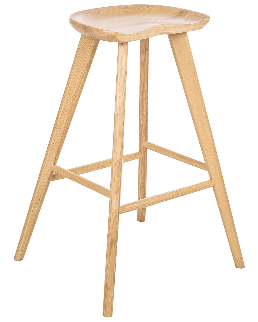 Set of Bar Stools CANDO Light Brown
