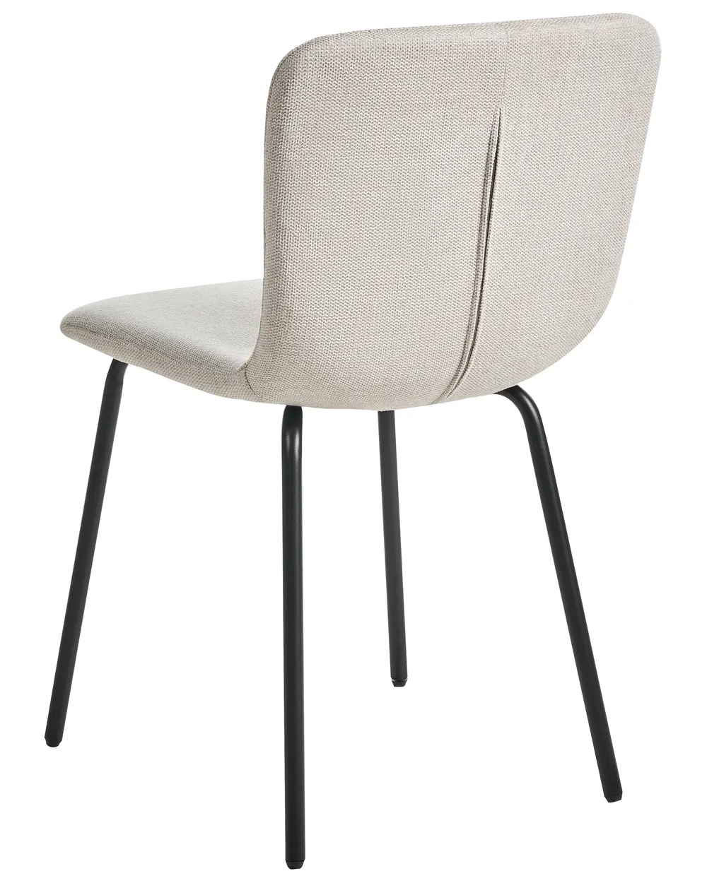 Set of 4 Dining Chairs CALDWELL Fabric Light Beige_1020697