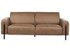3 Seater Fabric Sofa Brown ASKIM_917683