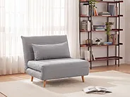 Sofa rozkładana jednoosobowa SETTEN Jasnoszary_1153730