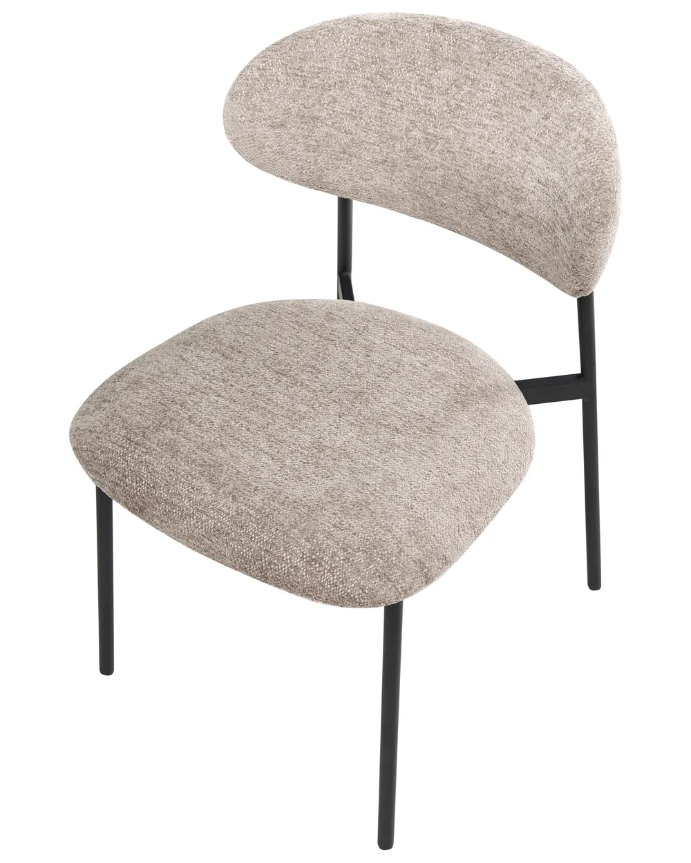 Set van 2 eetkamerstoelen COWLEY Chenille Taupe_1040064