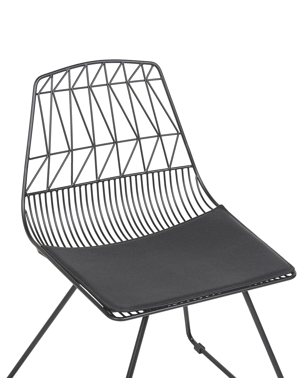 Set di 2 sedie da pranzo HARLAN Metallo Nero_743223