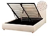 Ottoman Bed BLAGNAC Boucle Light Beige 140 x 200 cm (EU Double)