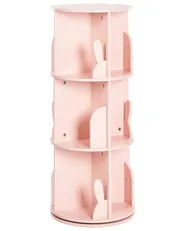 Rotating Bookshelf CANEY 94 cm Pastel Pink_949177